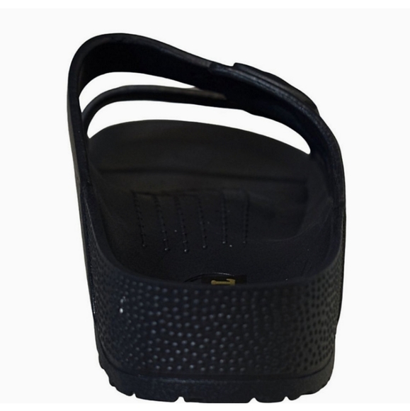 Tecs Two Band Sandals Black -7 - Picture 4 of 8